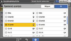A kezelőpanel ismertetése