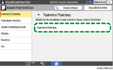 A kezelőpanel ismertetése