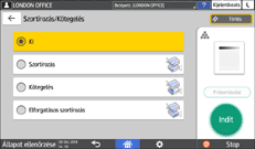 A kezelőpanel ismertetése