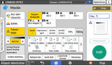 A kezelőpanel ismertetése