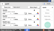 A kezelőpanel ismertetése