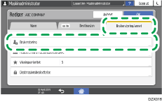 Illustrasjon av betjeningspanelet