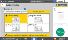 Afbeelding van bedieningspaneel