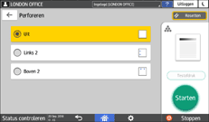 Afbeelding van bedieningspaneel