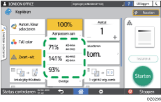 Afbeelding van bedieningspaneel