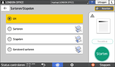 Afbeelding van bedieningspaneel