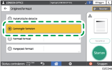 Afbeelding van bedieningspaneel