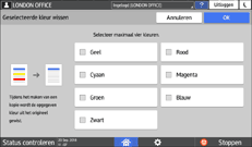 Afbeelding van bedieningspaneel