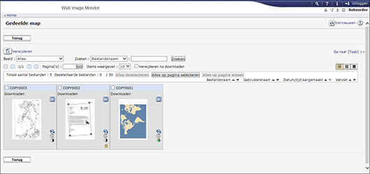 Afbeelding internetbrowserscherm