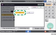 Afbeelding van bedieningspaneel