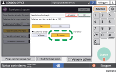 Afbeelding van bedieningspaneel