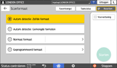 Afbeelding van bedieningspaneel