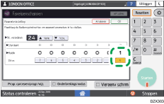 Afbeelding van bedieningspaneel