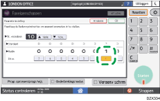 Afbeelding van bedieningspaneel