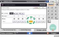 Afbeelding van bedieningspaneel