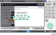 Afbeelding van bedieningspaneel