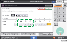 Afbeelding van bedieningspaneel