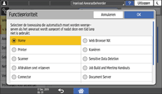 Afbeelding van bedieningspaneel