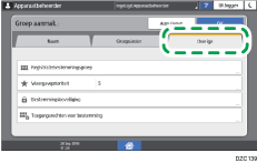 Afbeelding van bedieningspaneel