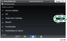 Afbeelding van bedieningspaneel