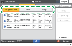 Afbeelding van bedieningspaneel