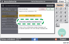 Afbeelding van bedieningspaneel