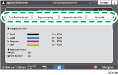 Afbeelding van bedieningspaneel