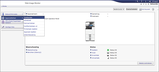 Afbeelding internetbrowserscherm