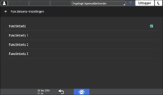 Afbeelding van bedieningspaneel
