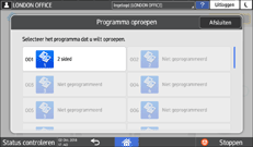 Afbeelding van bedieningspaneel