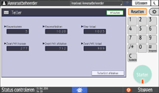 Afbeelding van bedieningspaneel