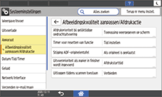 Afbeelding van bedieningspaneel