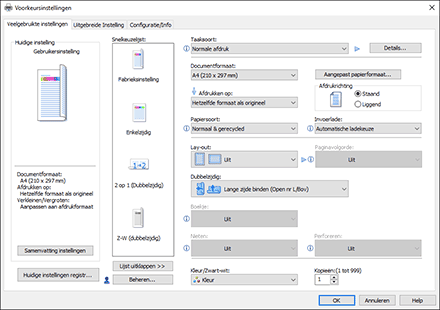 Illustratie stuurprogrammascherm