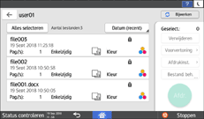 Afbeelding van bedieningspaneel