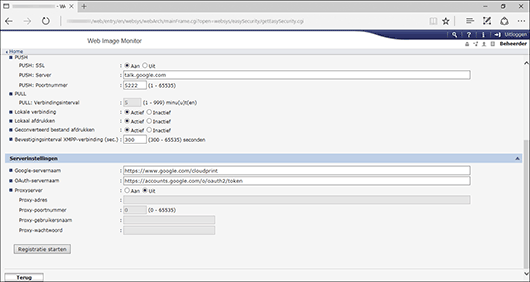 Afbeelding internetbrowserscherm