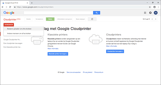 Afbeelding internetbrowserscherm