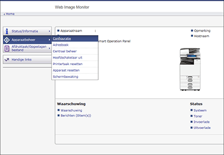 Afbeelding internetbrowserscherm