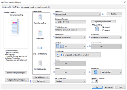 Illustratie stuurprogrammascherm