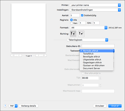 Illustratie stuurprogrammascherm