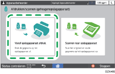Afbeelding van bedieningspaneel