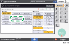 Afbeelding van bedieningspaneel
