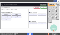 Afbeelding van bedieningspaneel