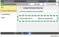 Afbeelding van bedieningspaneel
