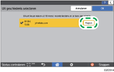 Afbeelding van bedieningspaneel
