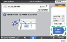 Afbeelding van bedieningspaneel