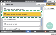 Afbeelding van bedieningspaneel