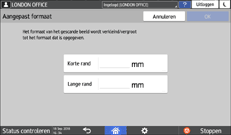 Afbeelding van bedieningspaneel