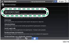 Afbeelding van bedieningspaneel