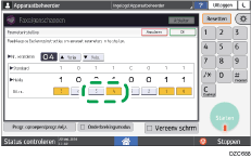 Afbeelding van bedieningspaneel