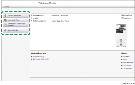 Afbeelding internetbrowserscherm